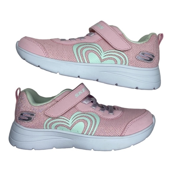 Skechers Girls Pink Skech-Stepz 2.0 Easy Peasy Athletic Mesh Sneaker Size 2 - Picture 1 of 13